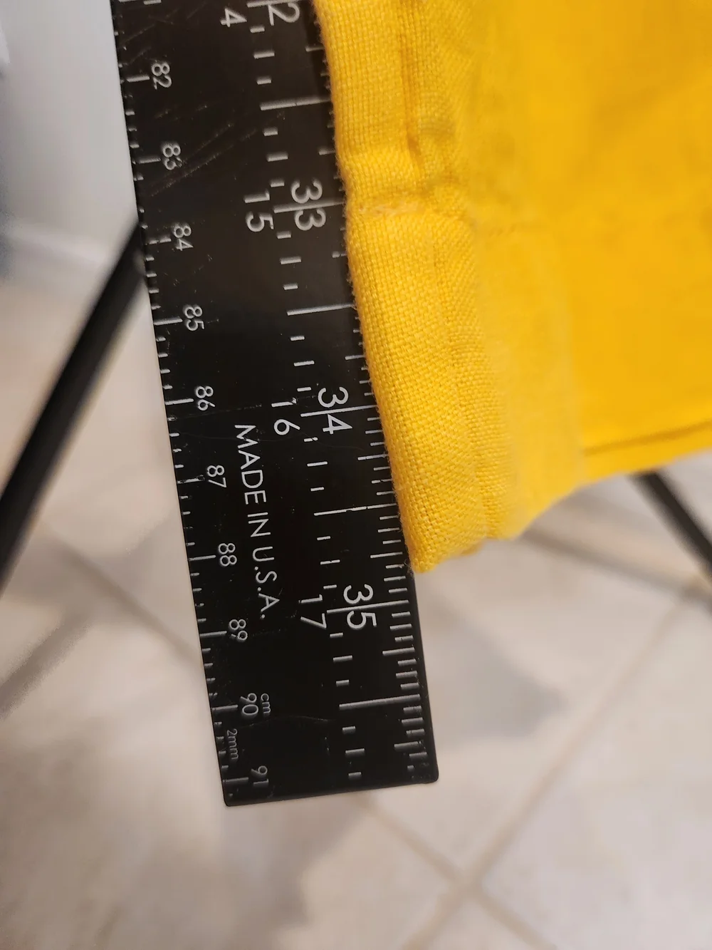 NWT Ralph Lauren Purple Label Rumpled Linen Drawstring Trouser Yellow Sz 32